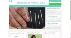 Desktop Screenshot of acupuncturehealthsa.com